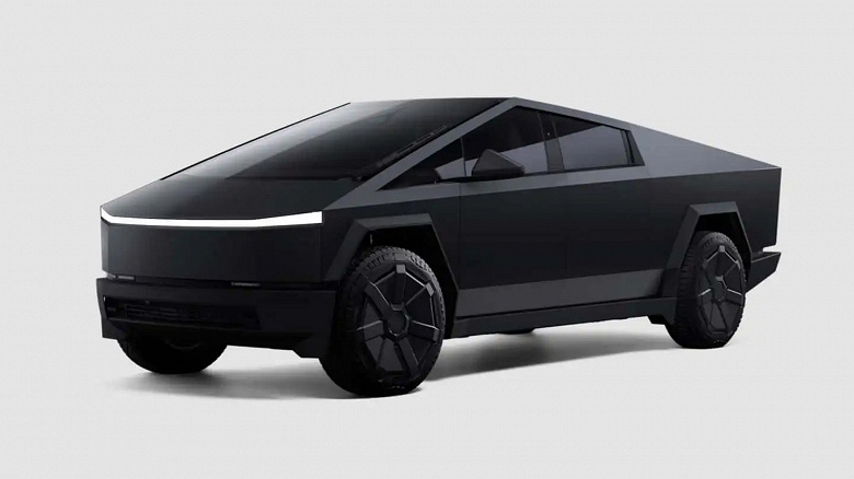 Tesla Cybertruck может быть черным или белым. Доплата за цвет – 6500 долларов, но это не стоимость краски